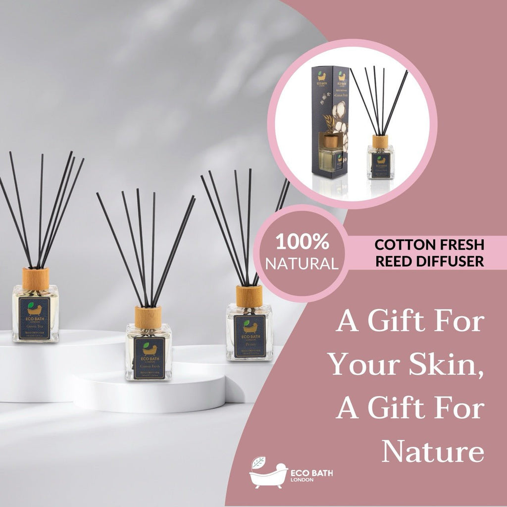 Cotton Fresh Reed Diffuser 100ml Natural Home Fragrance