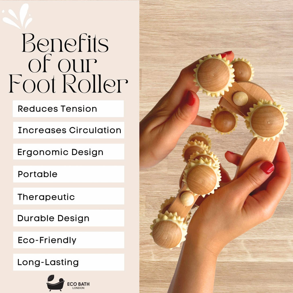 Natural Wooden Back Massager for Full Body Relief