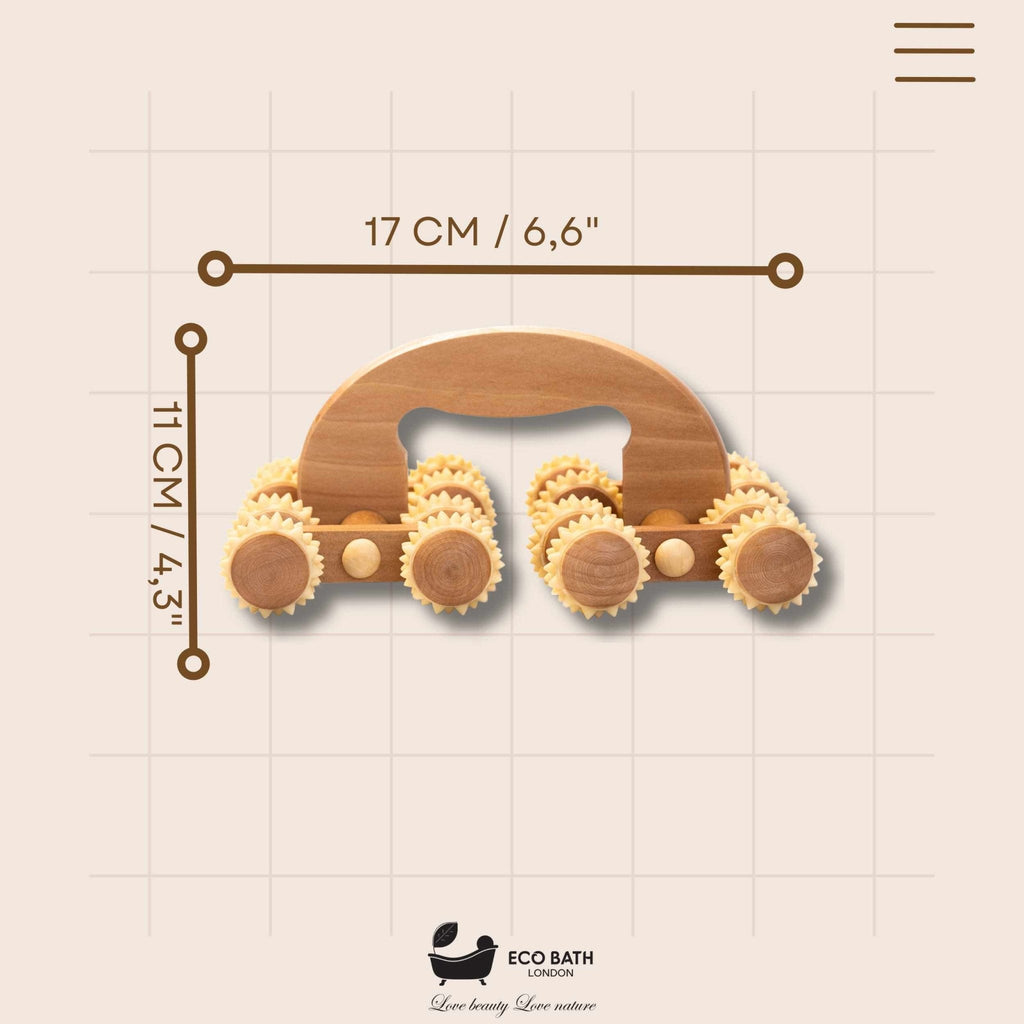 Natural Wooden Back Massager for Full Body Relief