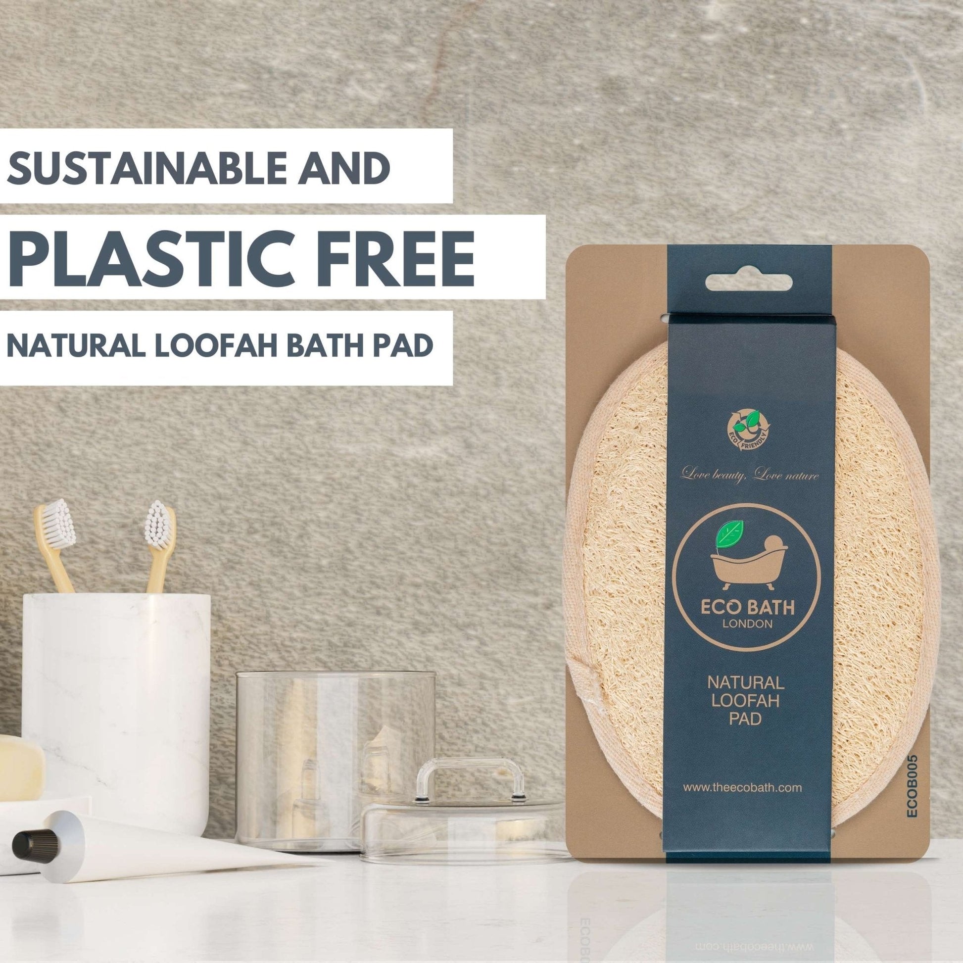 Natural Loofah Pad for Exfoliating Bath and Shower