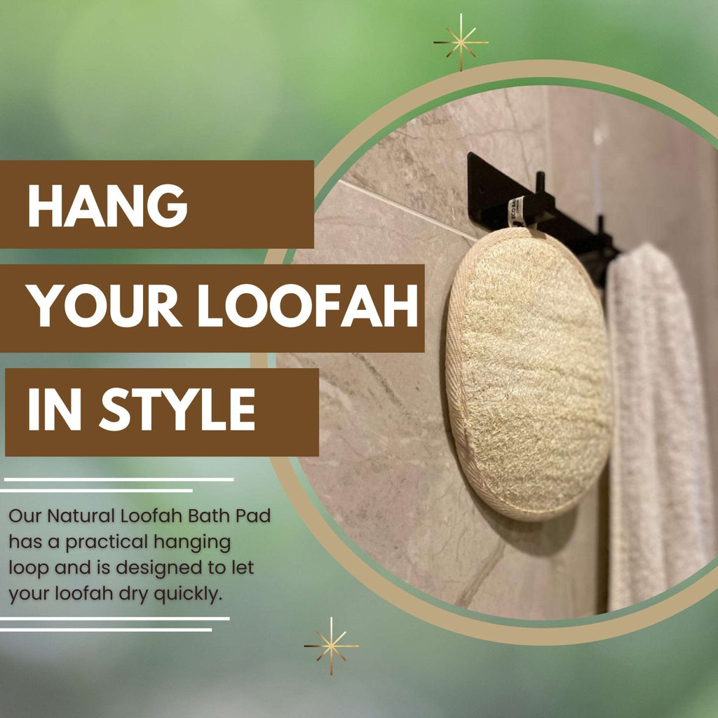 Natural Loofah Pad for Exfoliating Bath and Shower
