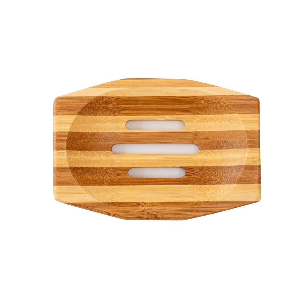 Natural Wooden Soap Dish Collection in Olive Wood and Bamboo