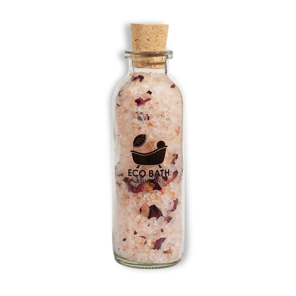 Rose Himalayan Bath Salt 300g with Rose Petals