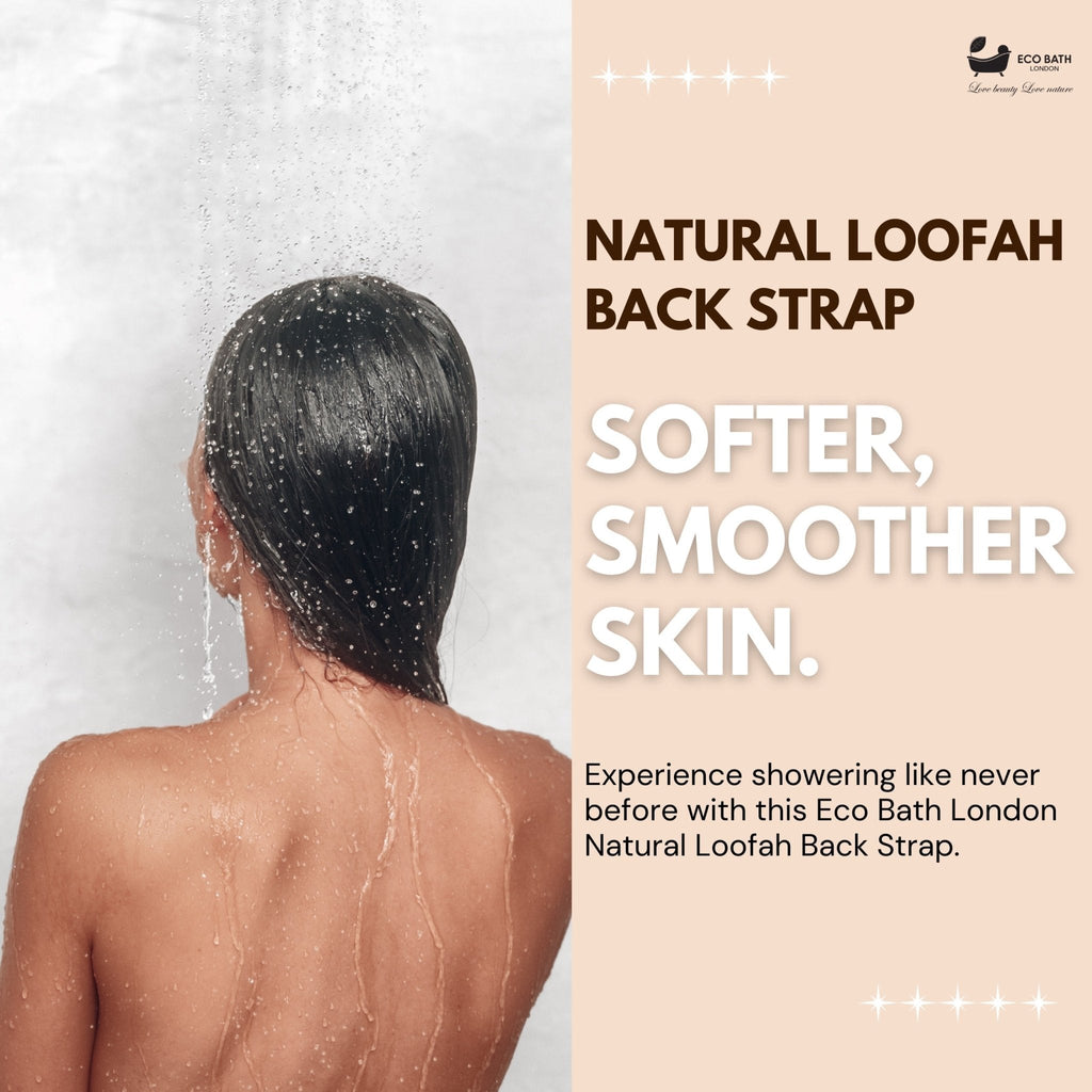 Natural Loofah Back Scrubber Strap