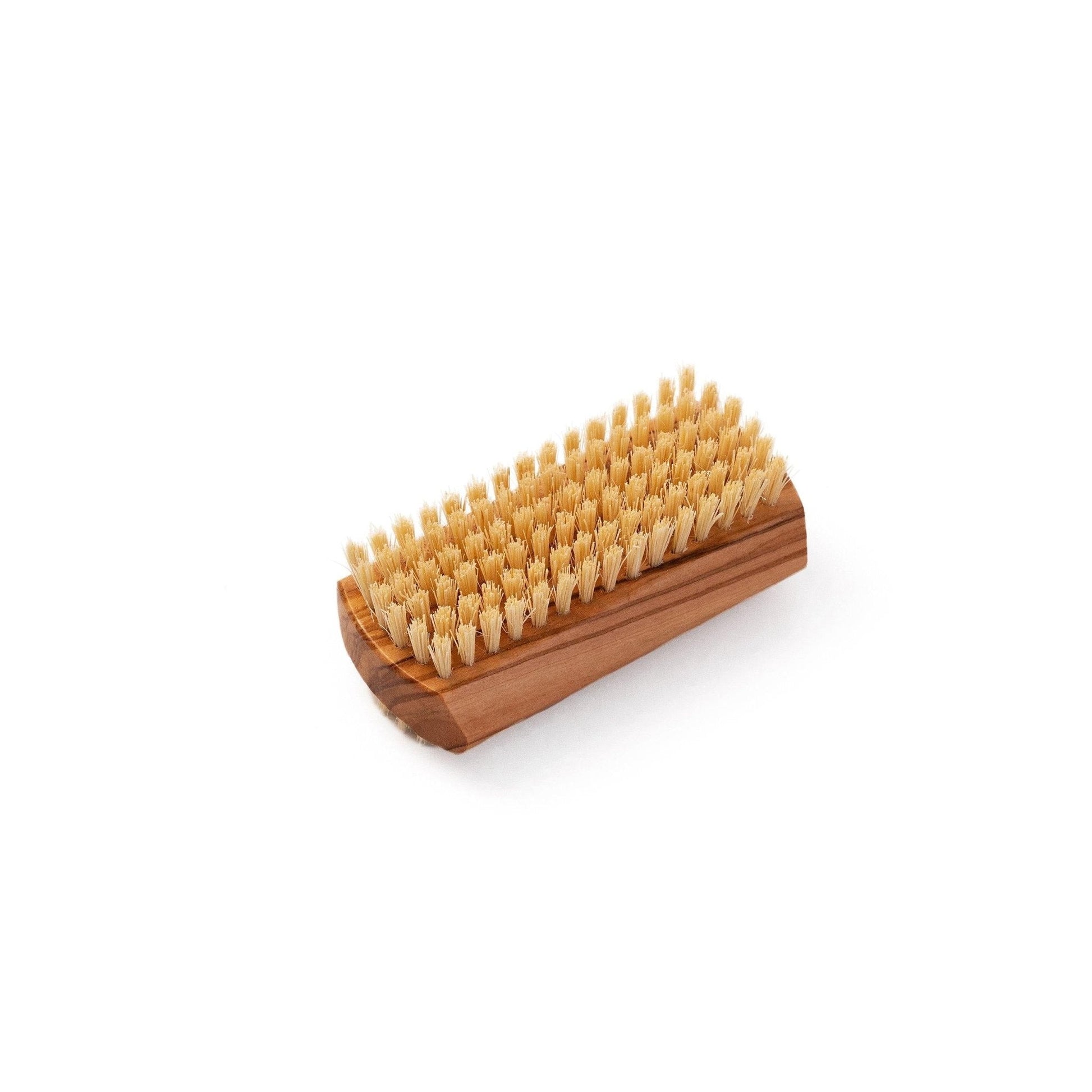 Natural Sisal Nail Brush in Beech, Walnut or Olive Wood