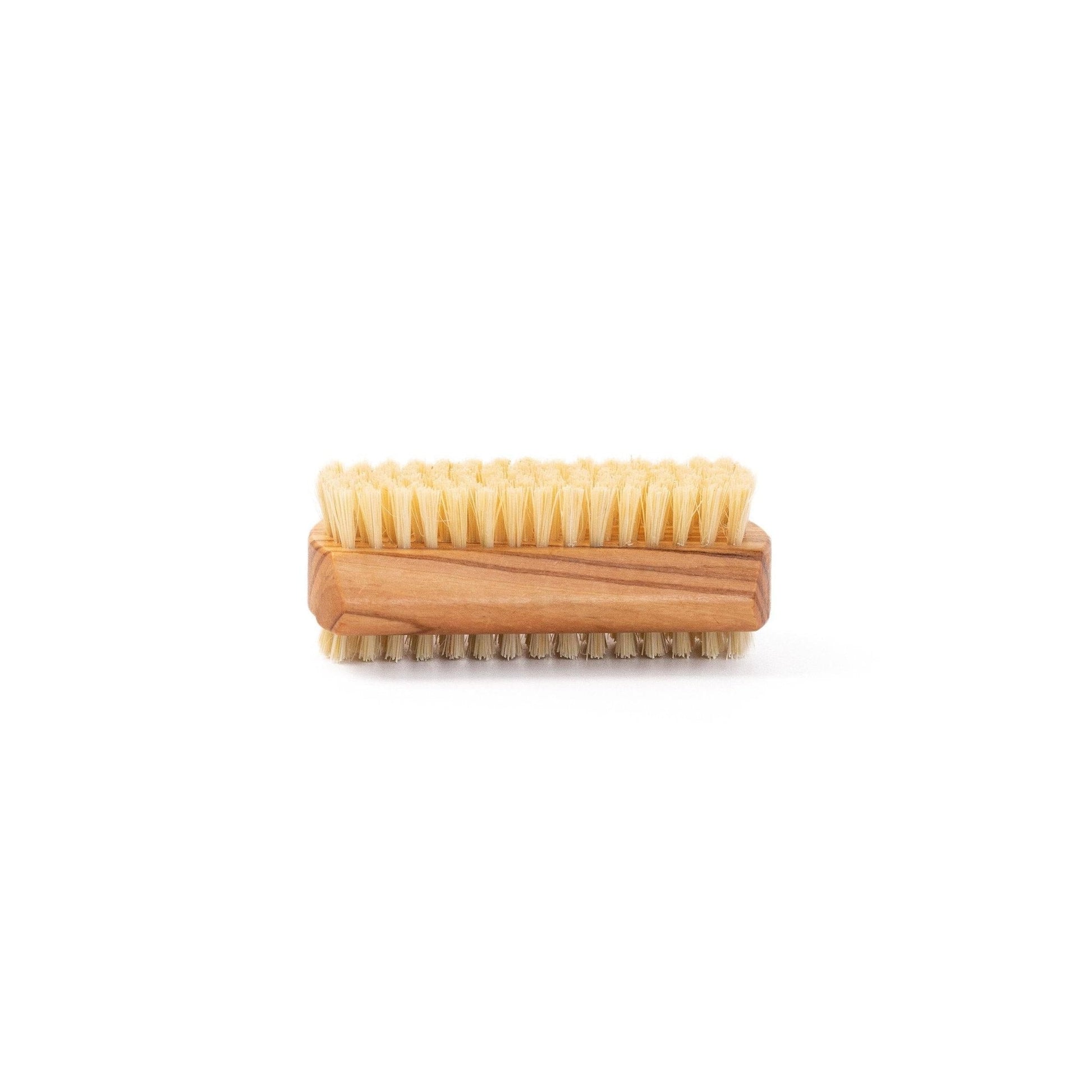 Natural Sisal Nail Brush in Beech, Walnut or Olive Wood