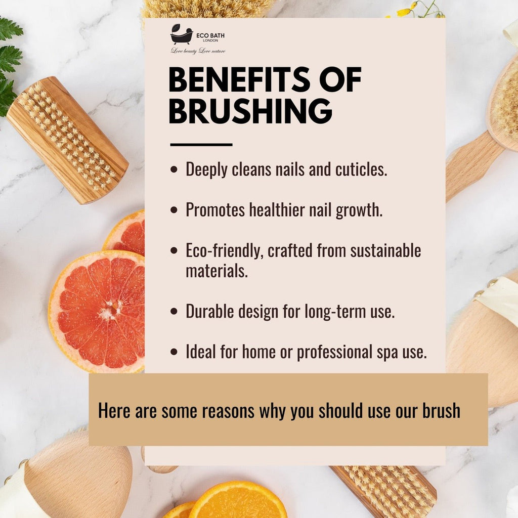 Natural Sisal Nail Brush in Beech, Walnut or Olive Wood