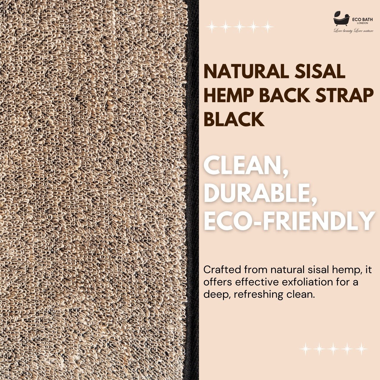Natural Sisal Hemp Back Strap for Exfoliation