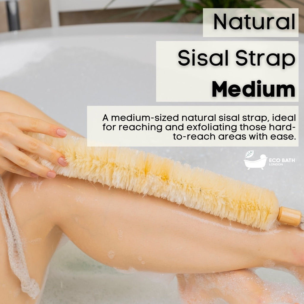 Natural Sisal Body Exfoliating Strap for Back Scrubbing