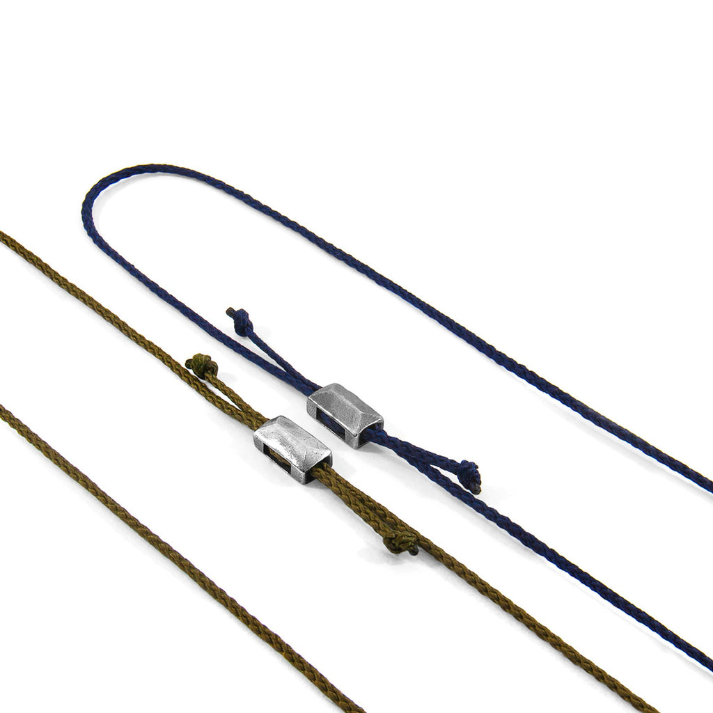 Discover Timeless Elegance with the Edward Silver and Rope SKINNY Bracelet - Order Now by ANCHOR & CREW at www.brixbailey.com