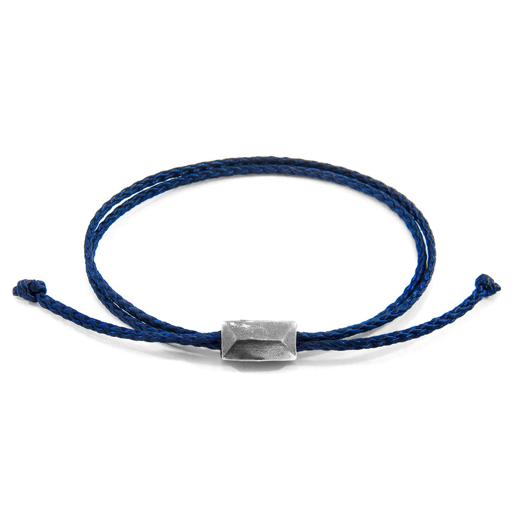 Elevate Your Style with the Edward Silver and Rope SKINNY Bracelet by ANCHOR & CREW at www.brixbailey.com