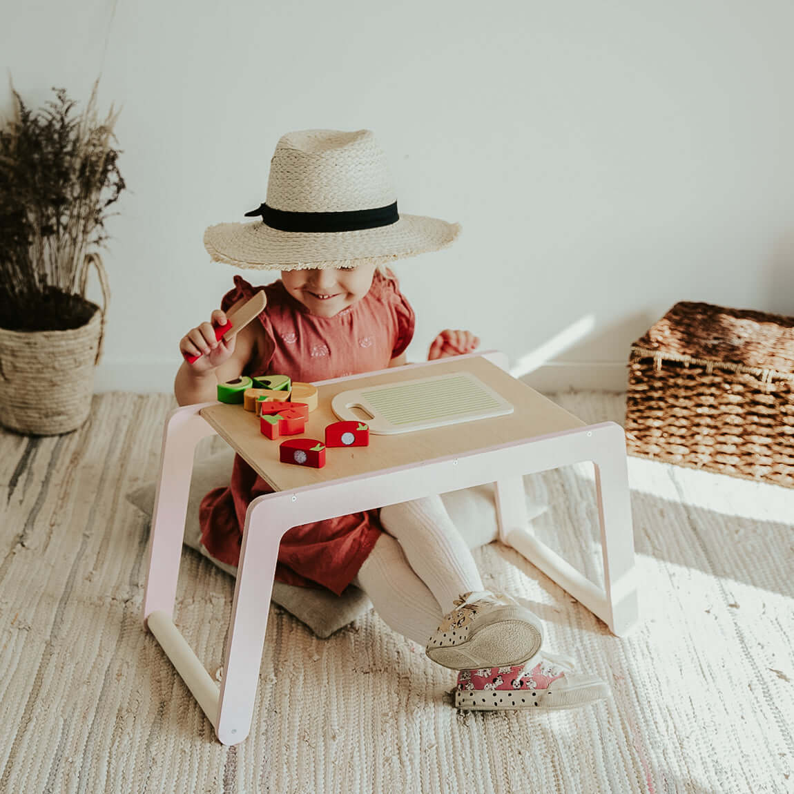 Birch Plywood Children's Table – Safe & Creative Workspace by Ewart Woods at www.brixbailey.com