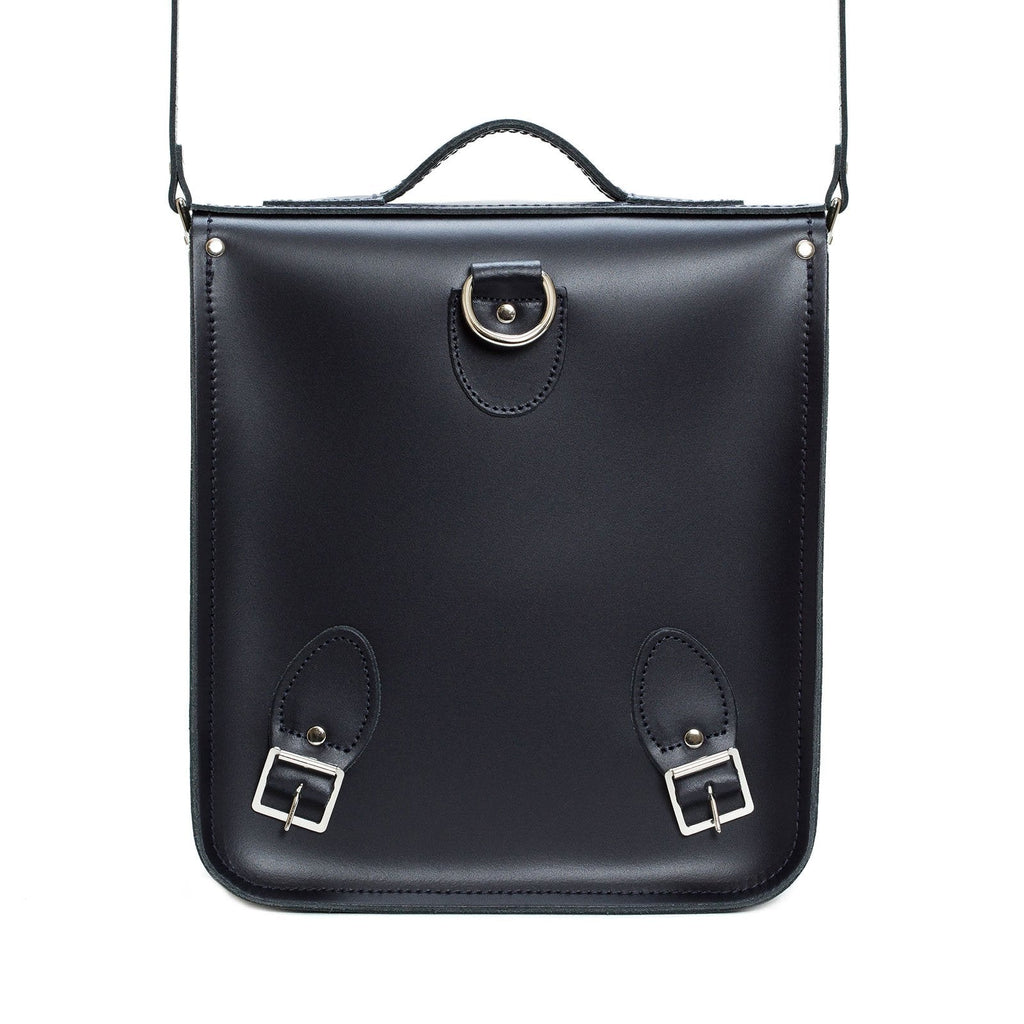 Handmade Leather City Backpack in Navy