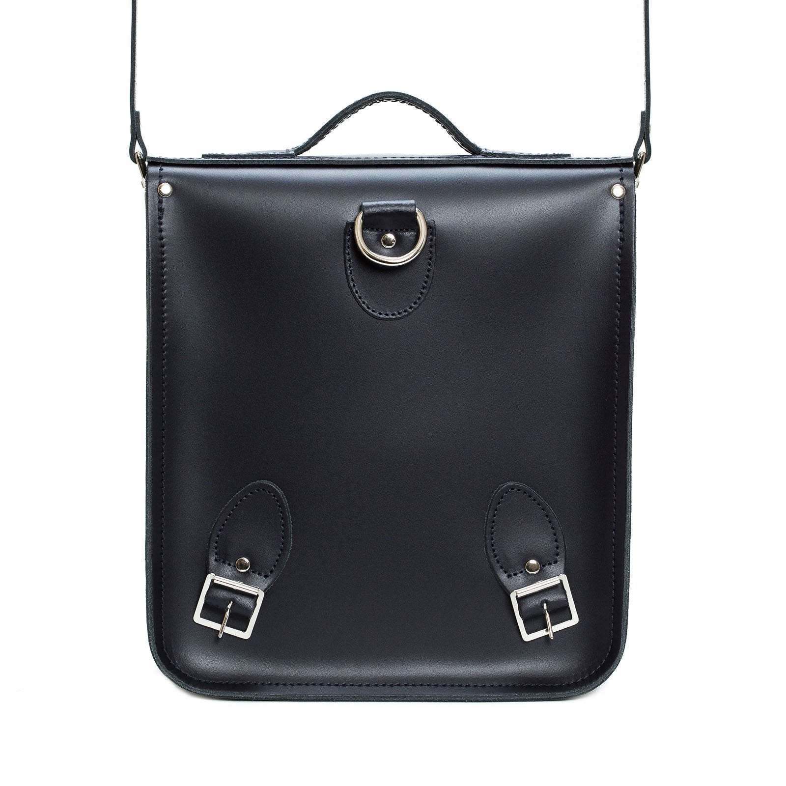 Handmade Leather City Backpack in Navy