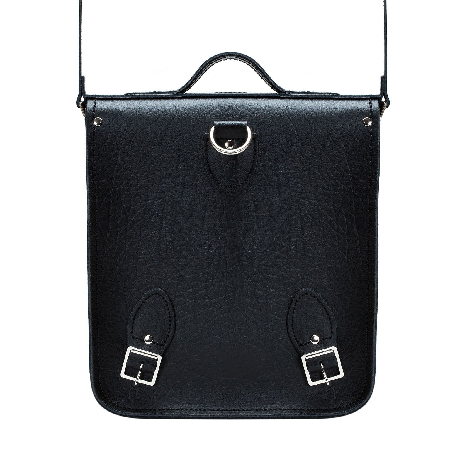 Handmade Leather City Backpack in Black