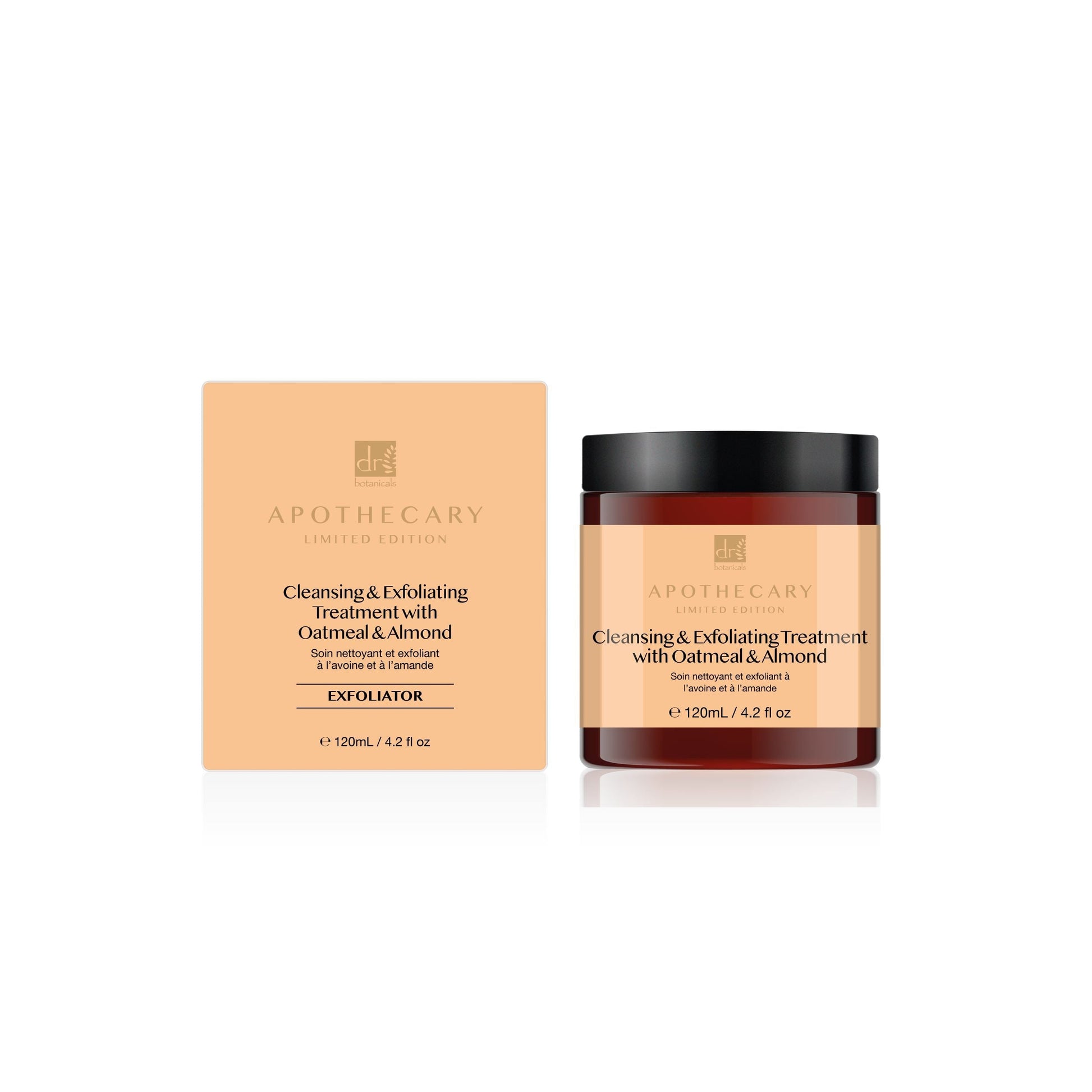 Cleansing and Exfoliating Treatment with Oatmeal and Almond 120ml Twin Pack
