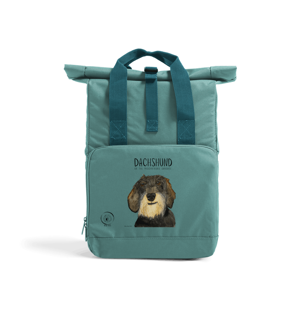 Wire Haired Dachshund Roll Top Backpack