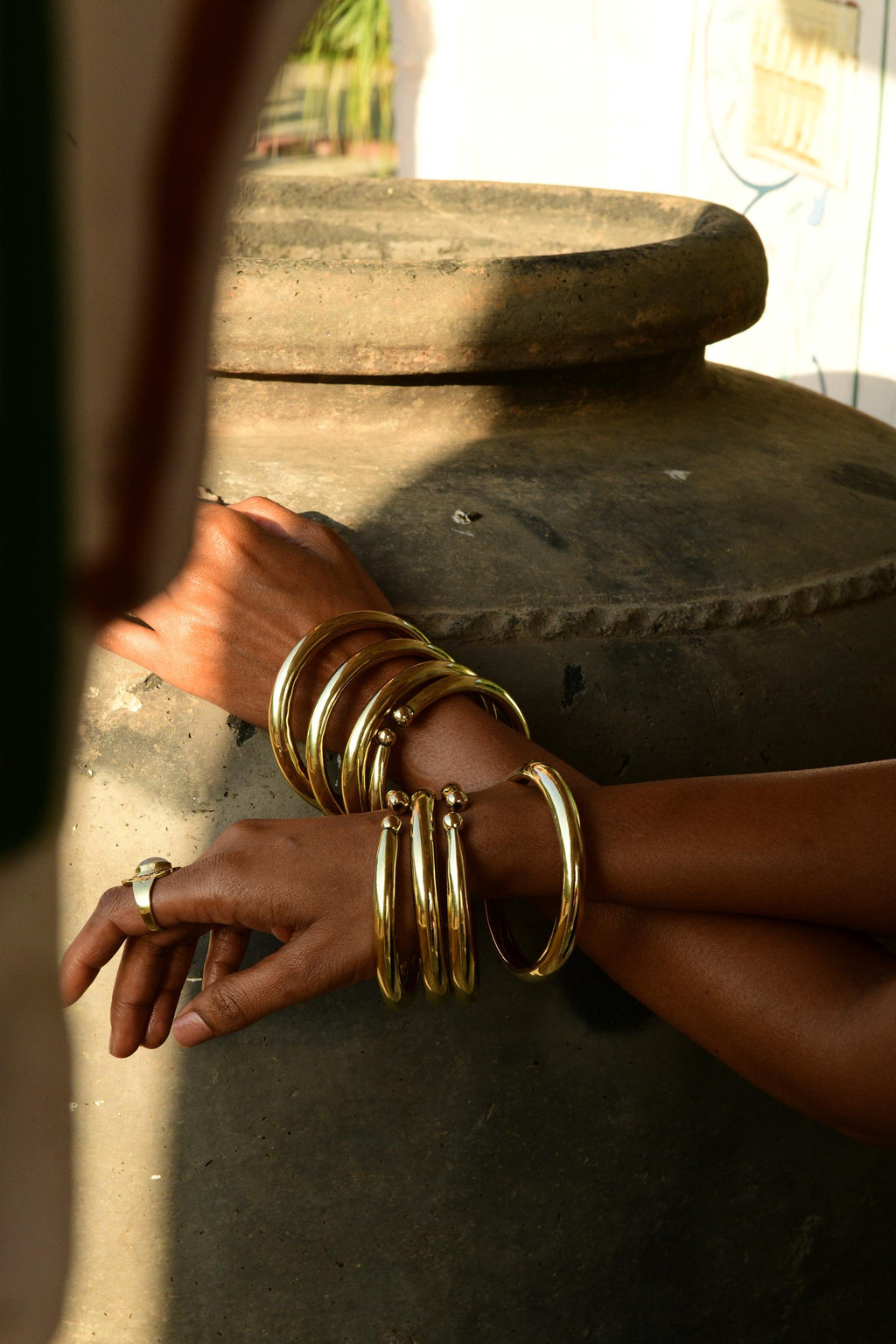 Classic Wide Brass Bangles