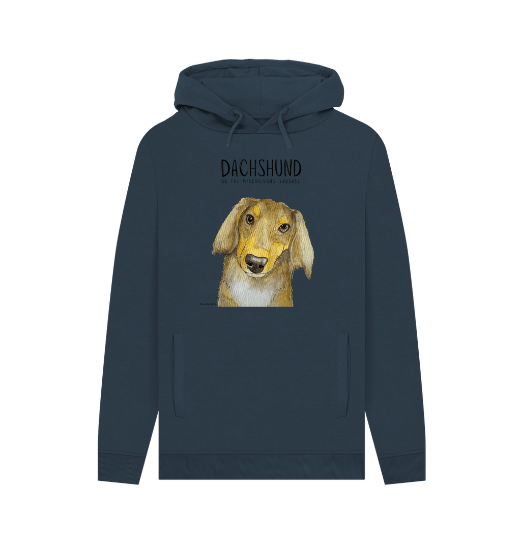 Long Haired Dachshund Hoodie Small Legs Big Attitude