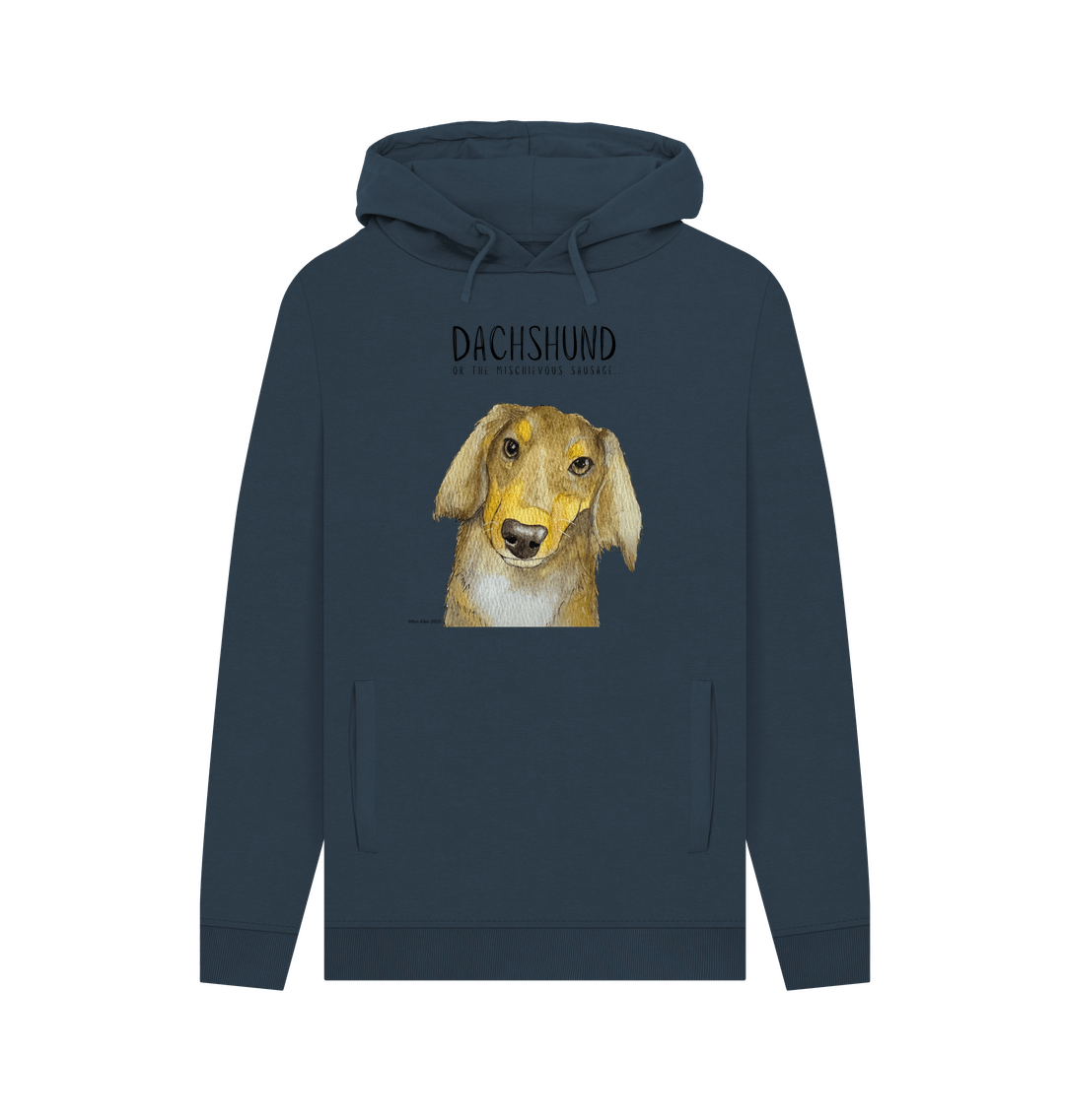 Long Haired Dachshund Hoodie Small Legs Big Attitude