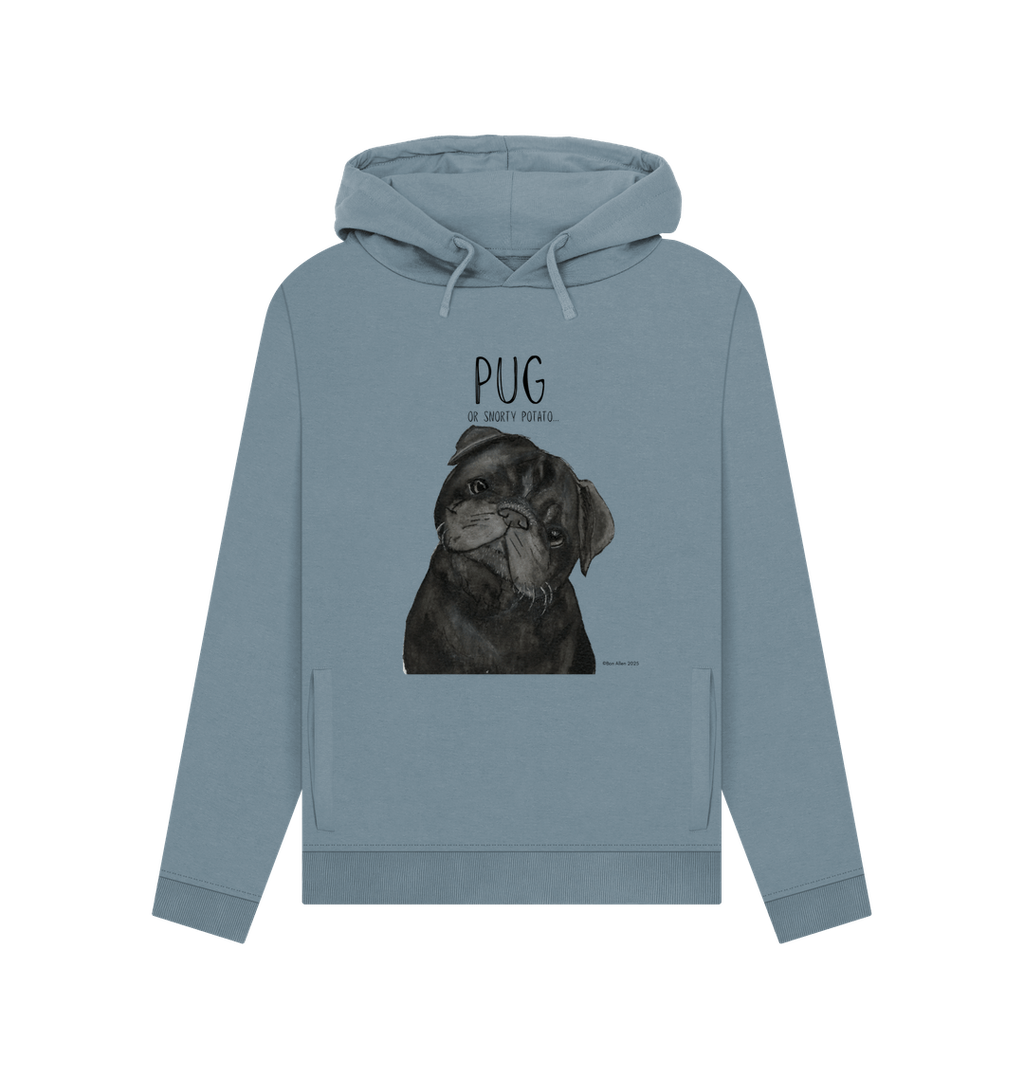 Snorty Potato Women's Hoodie Cozy Cute and Pug Approved