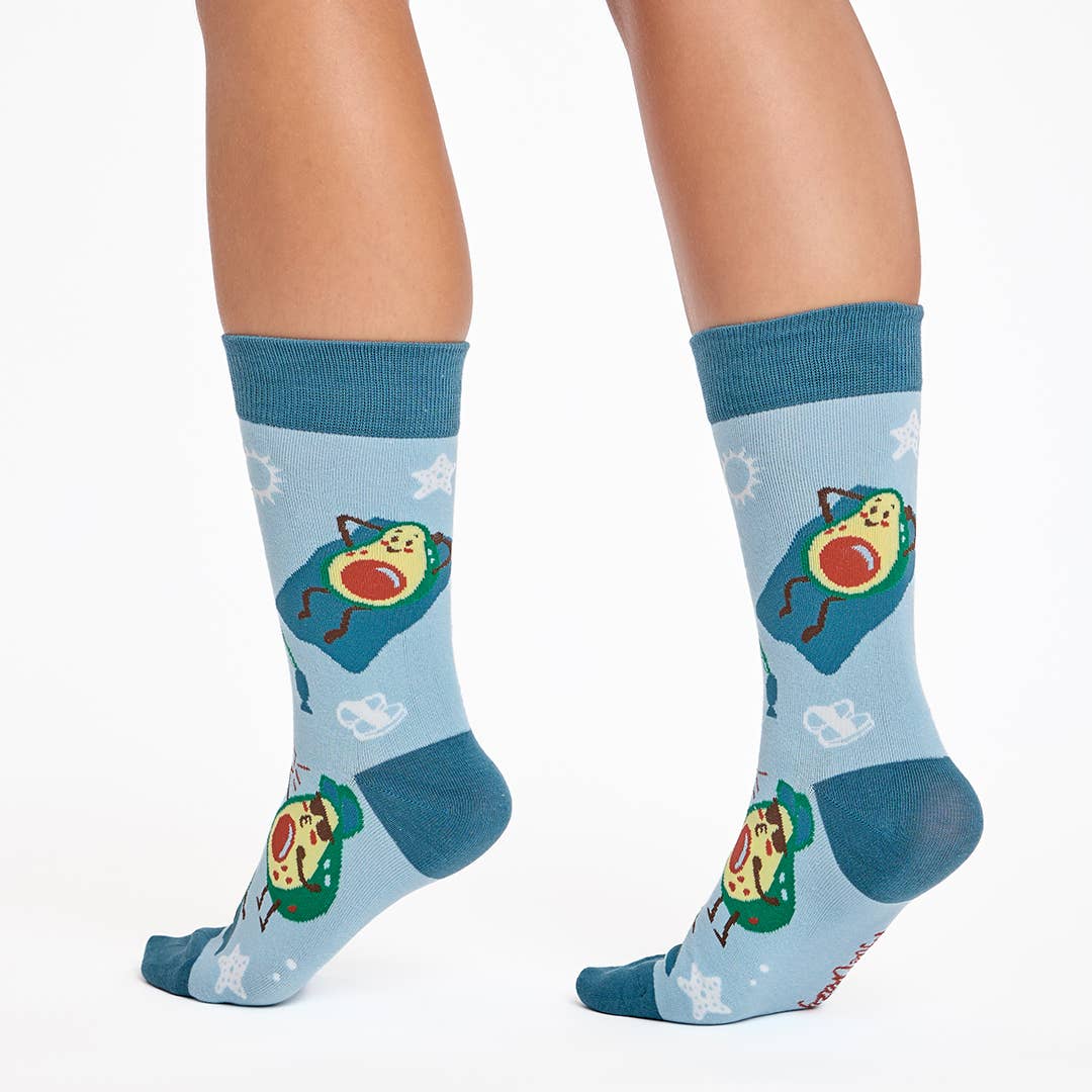 Avocado Beach Party Socks