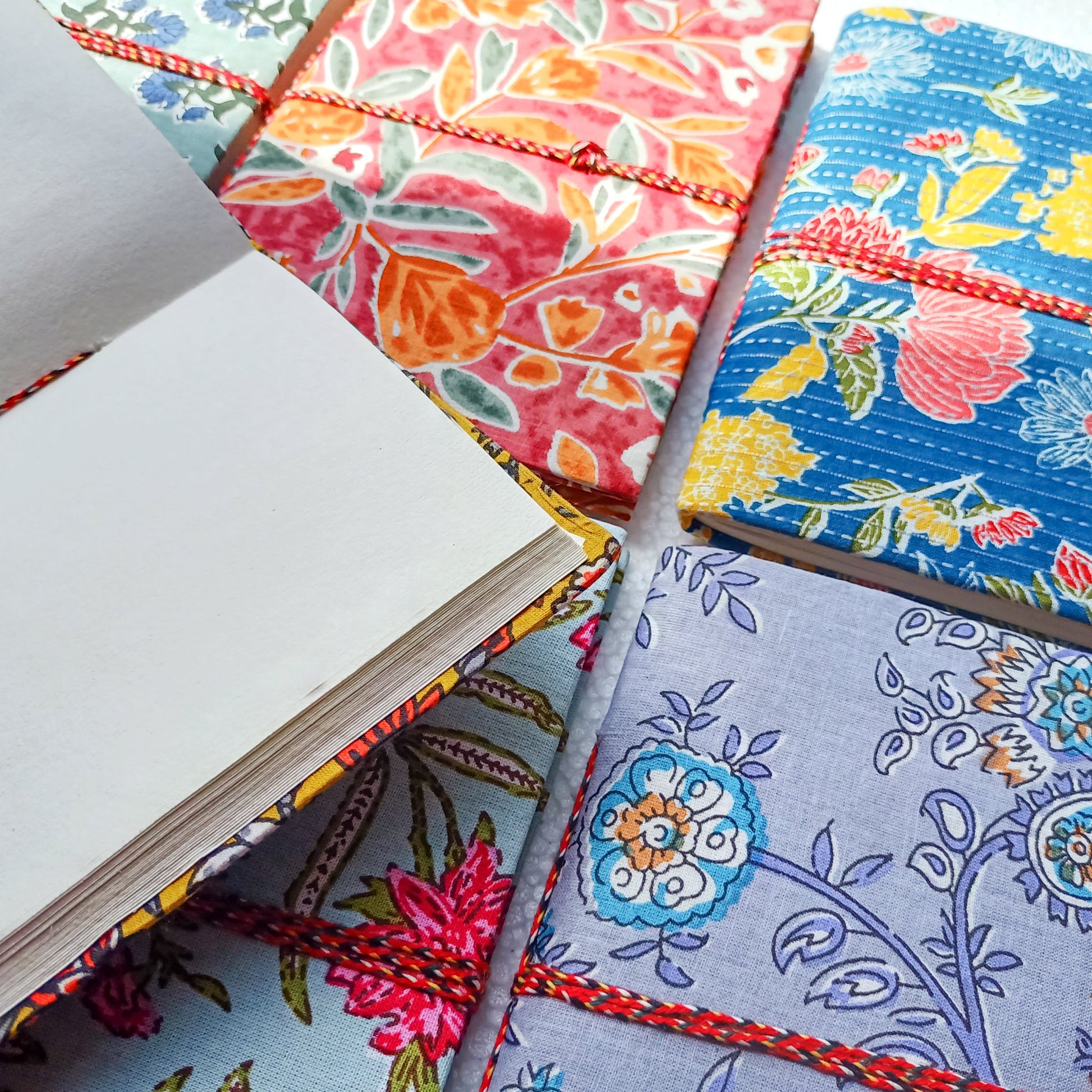 Handmade Cotton Fabric Journal 5 x 7 inch Fair Trade