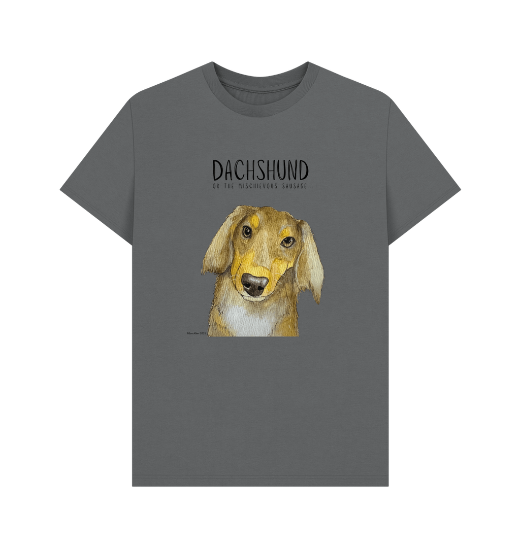 Long Haired Dachshund Tee Mischievous Hot Dog Energy