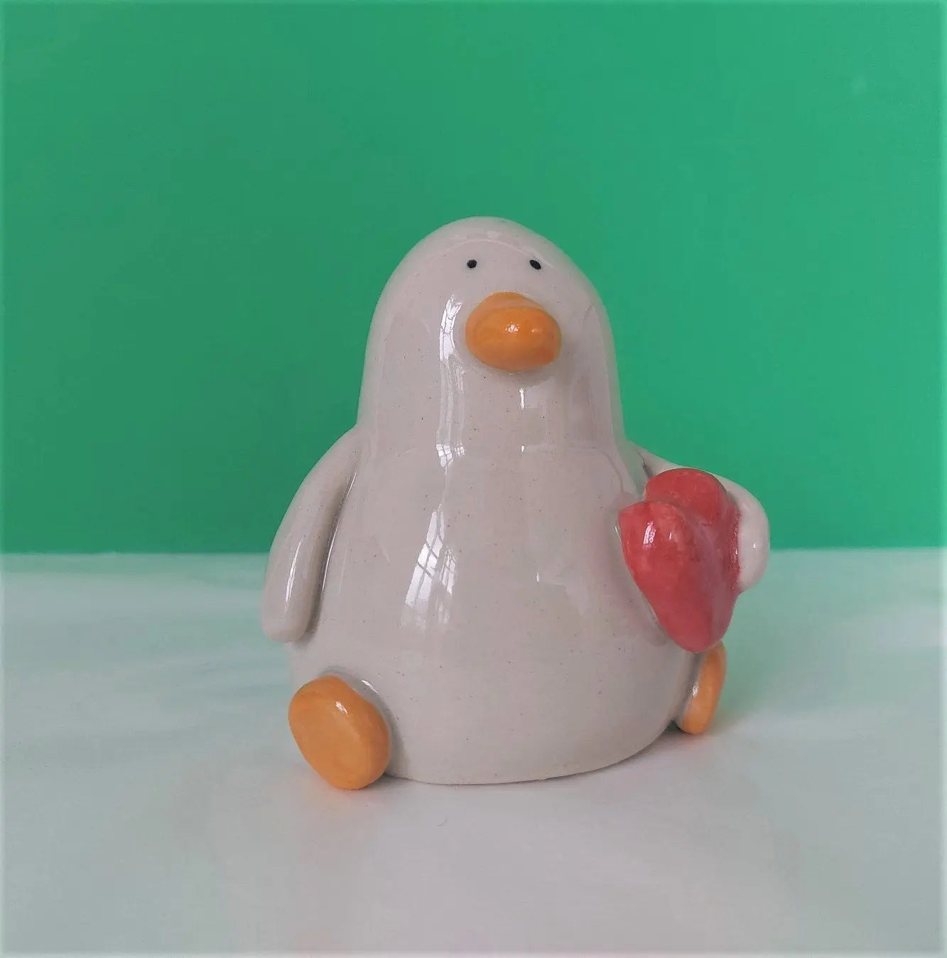 Bart with the Heart Handmade Ceramic Duck