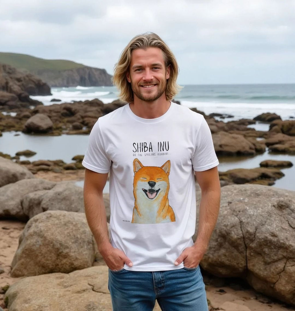 Shiba Slips in Style The Great Escape Mens Tee