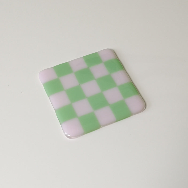 10cm Chequered Dual Coloured Coaster Bullseye Collection