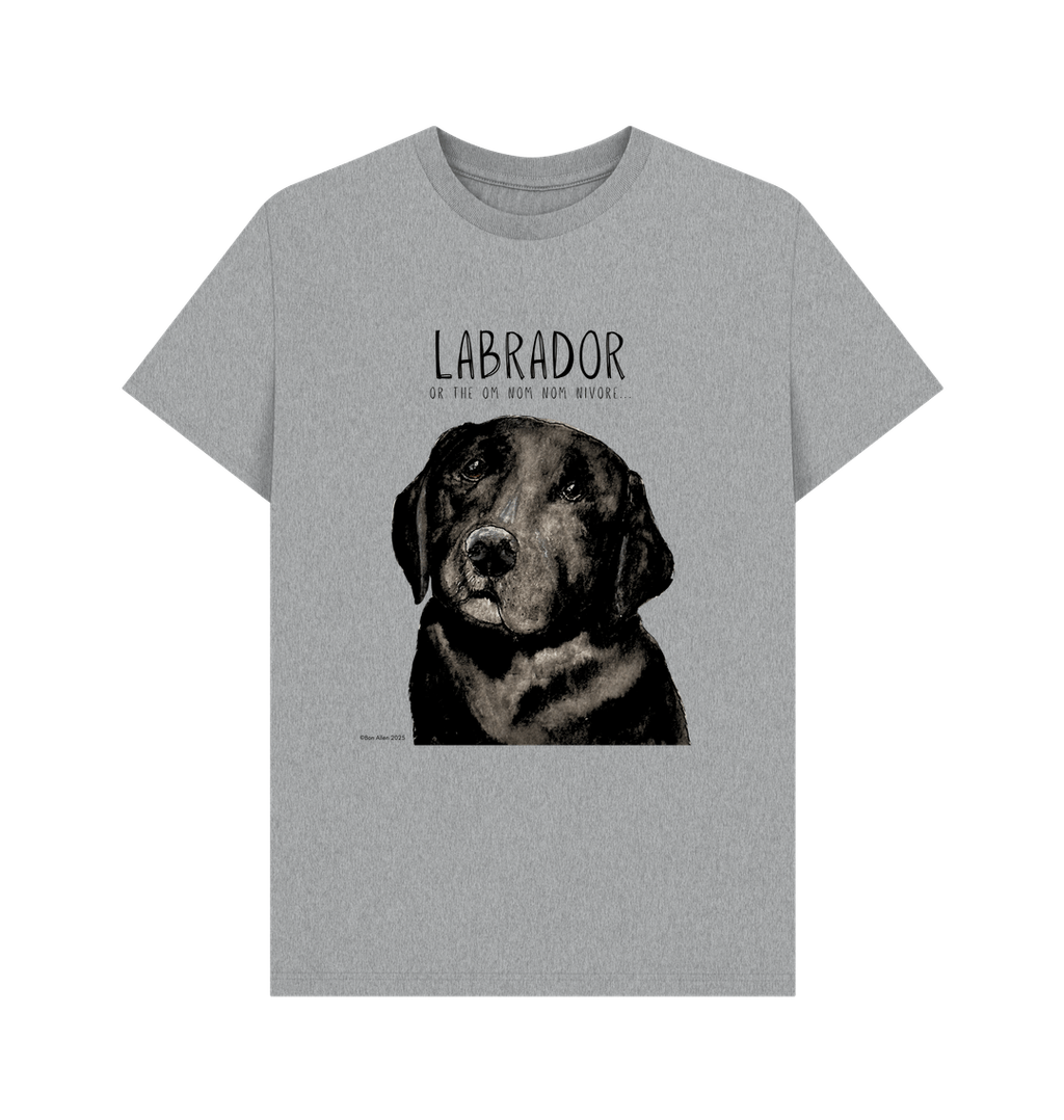 Black Labrador Men's T-Shirt Snack Goals and Tail Wags