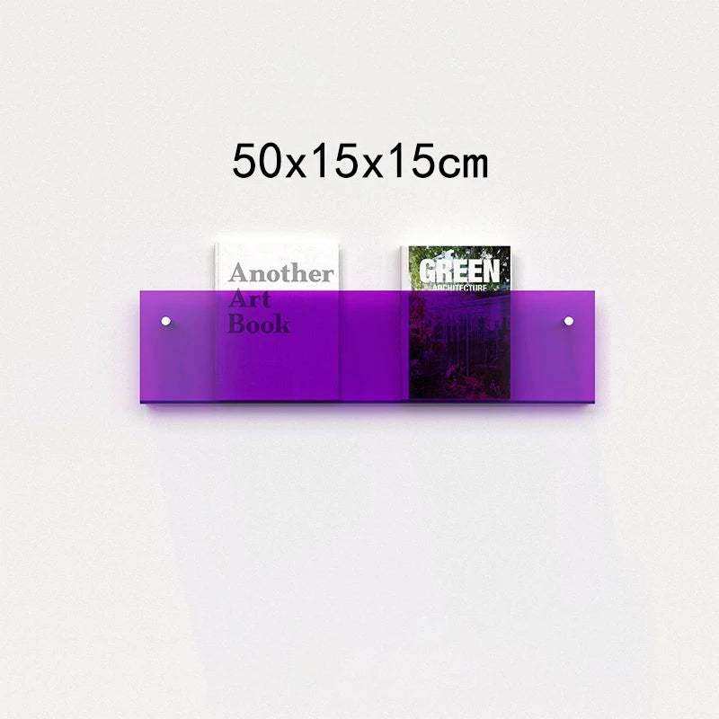 Floating Acrylic Magazine Holder