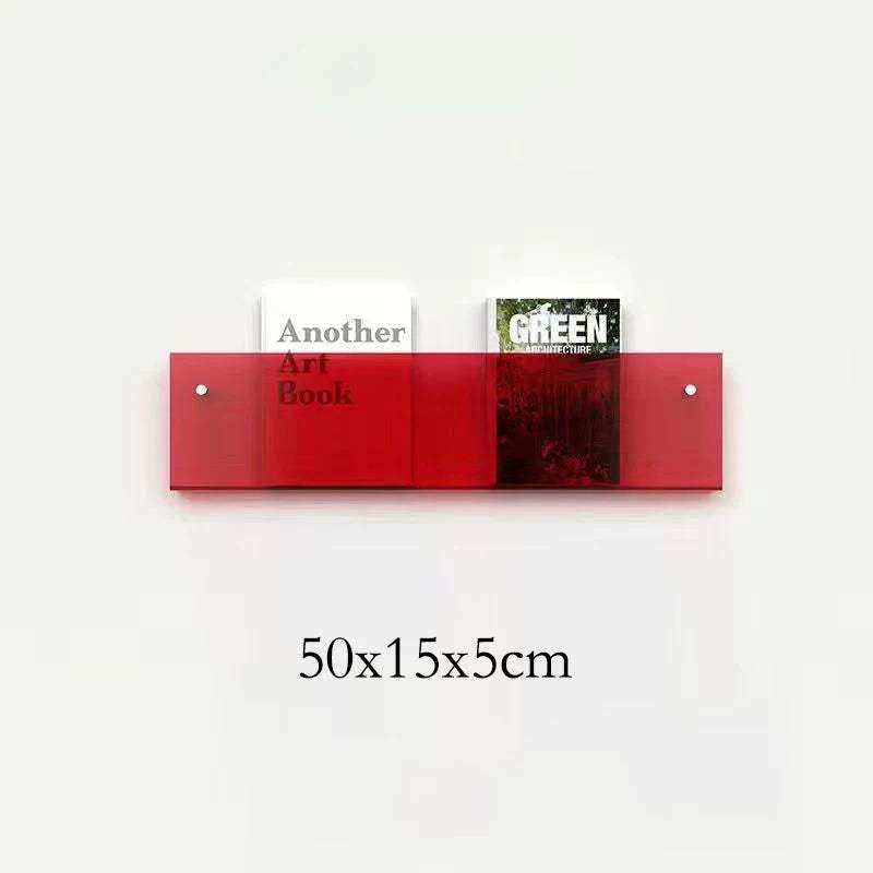 Floating Acrylic Magazine Holder