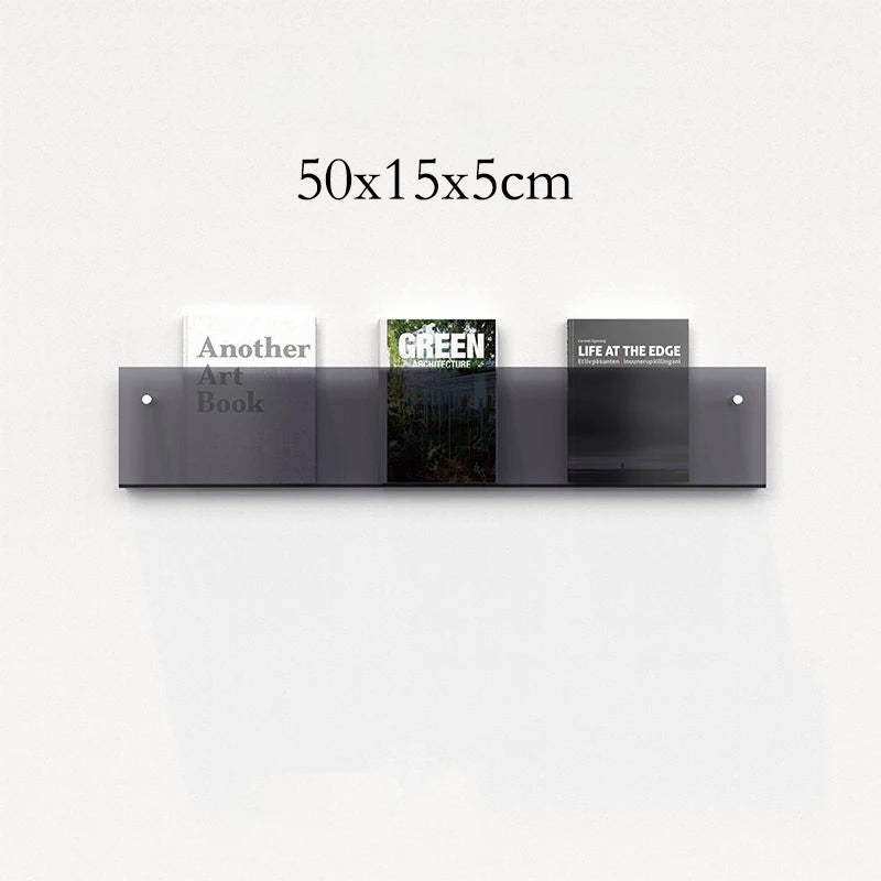 Floating Acrylic Magazine Holder