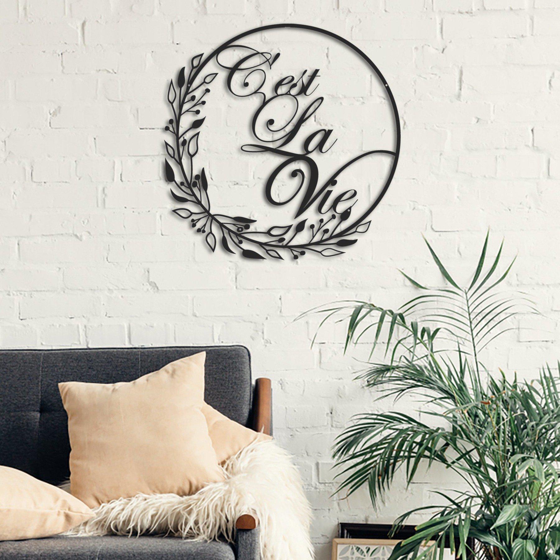 Metal Wall Art C'est La Vie