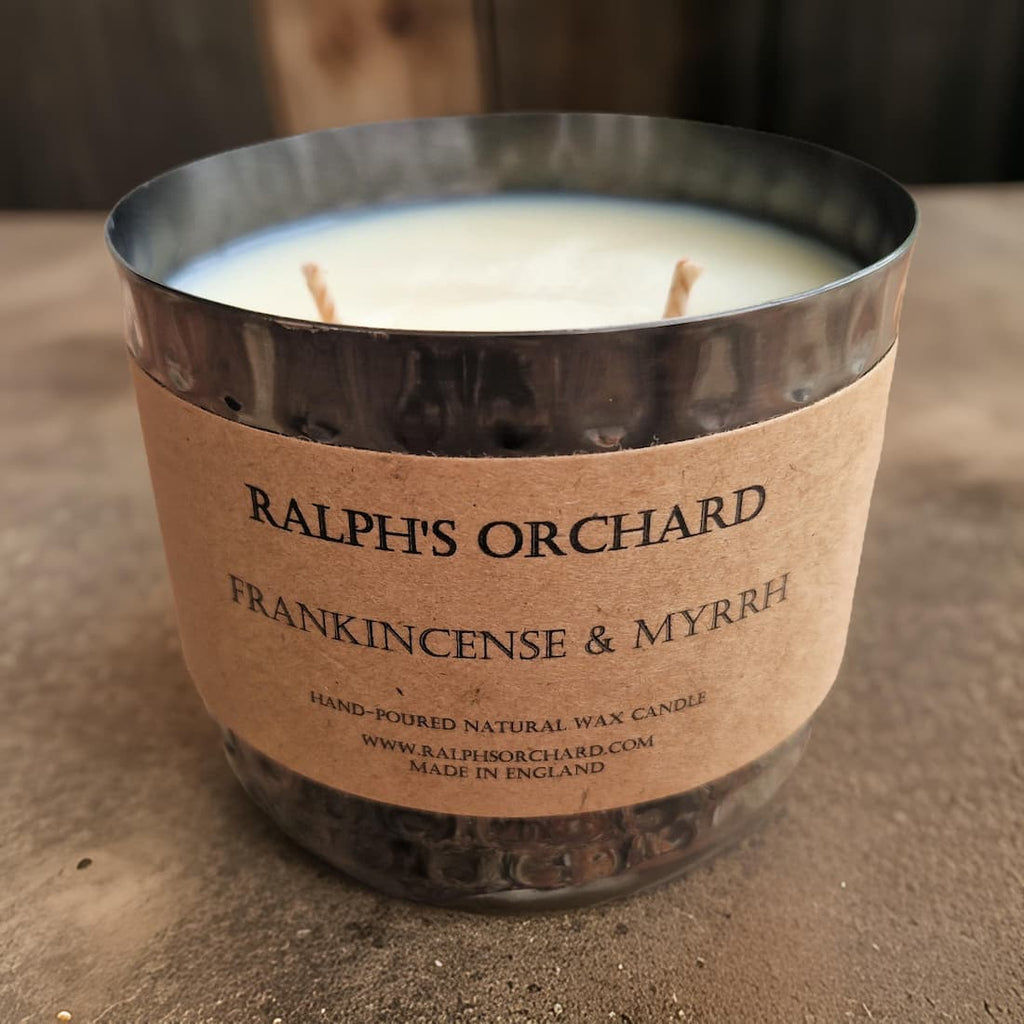 Two Wick Dimpled Black Candle