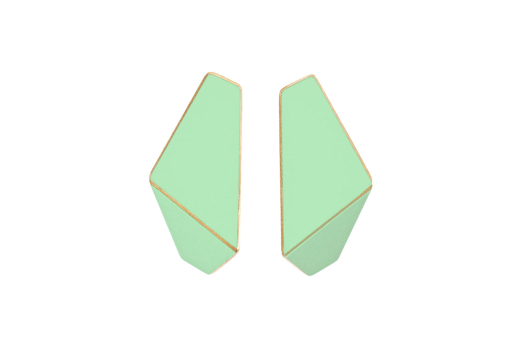 Folded Slim Earrings by Lisa Kroeber - Lightweight, Handcrafted, Everyday Elegance by Lisa Kroeber Jewellery at www.brixbailey.com
