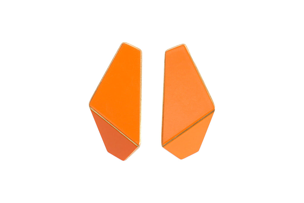 FOLDED SLIM Earrings - Lightweight & Handcrafted for Daily and Evening Use | Lisa Kroeber Jewellery by Lisa Kroeber Jewellery at www.brixbailey.com