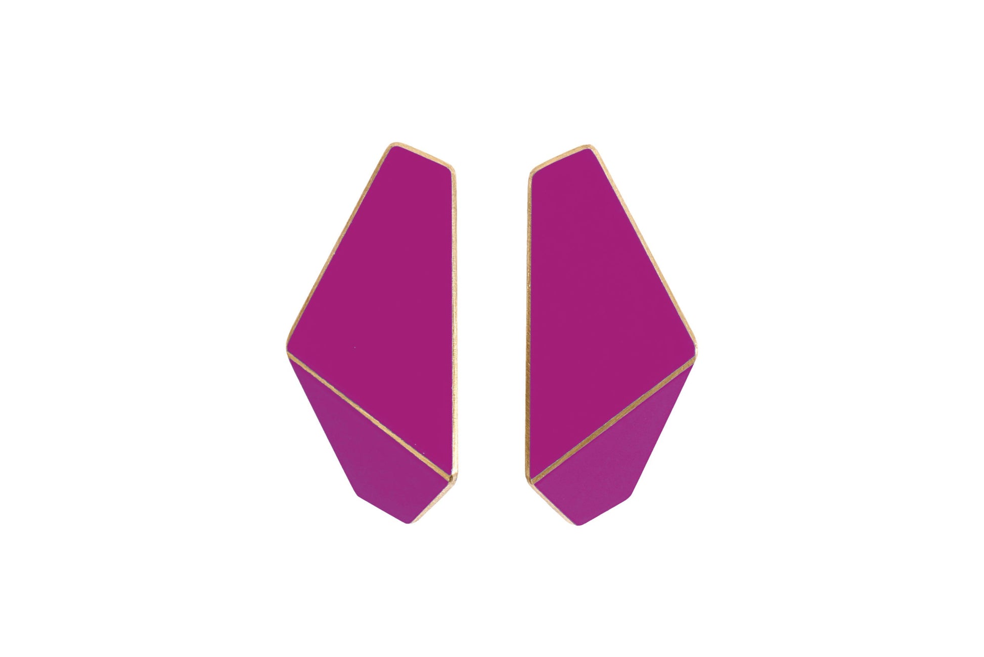 FOLDED SLIM Earrings - Lightweight & Unique - Lisa Kroeber Jewellery by Lisa Kroeber Jewellery at www.brixbailey.com