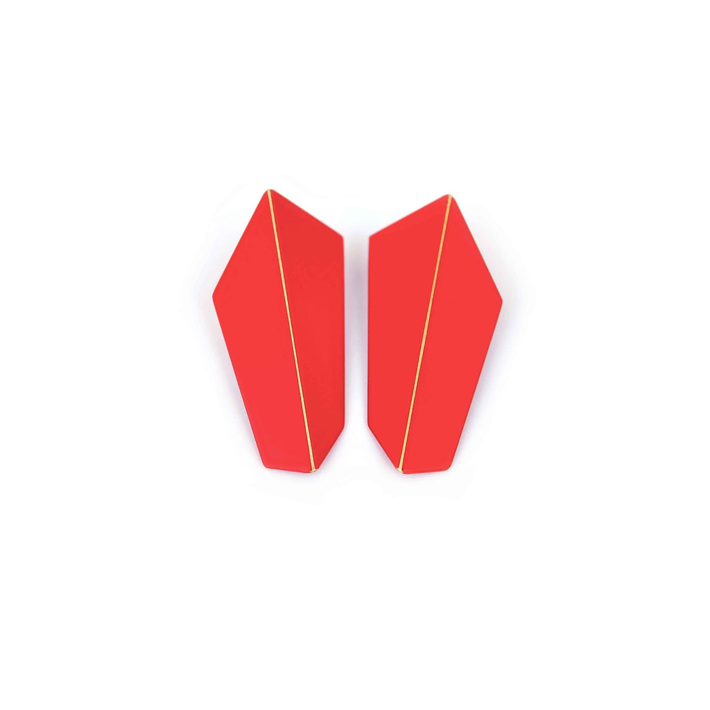 Folded Vertical Earrings