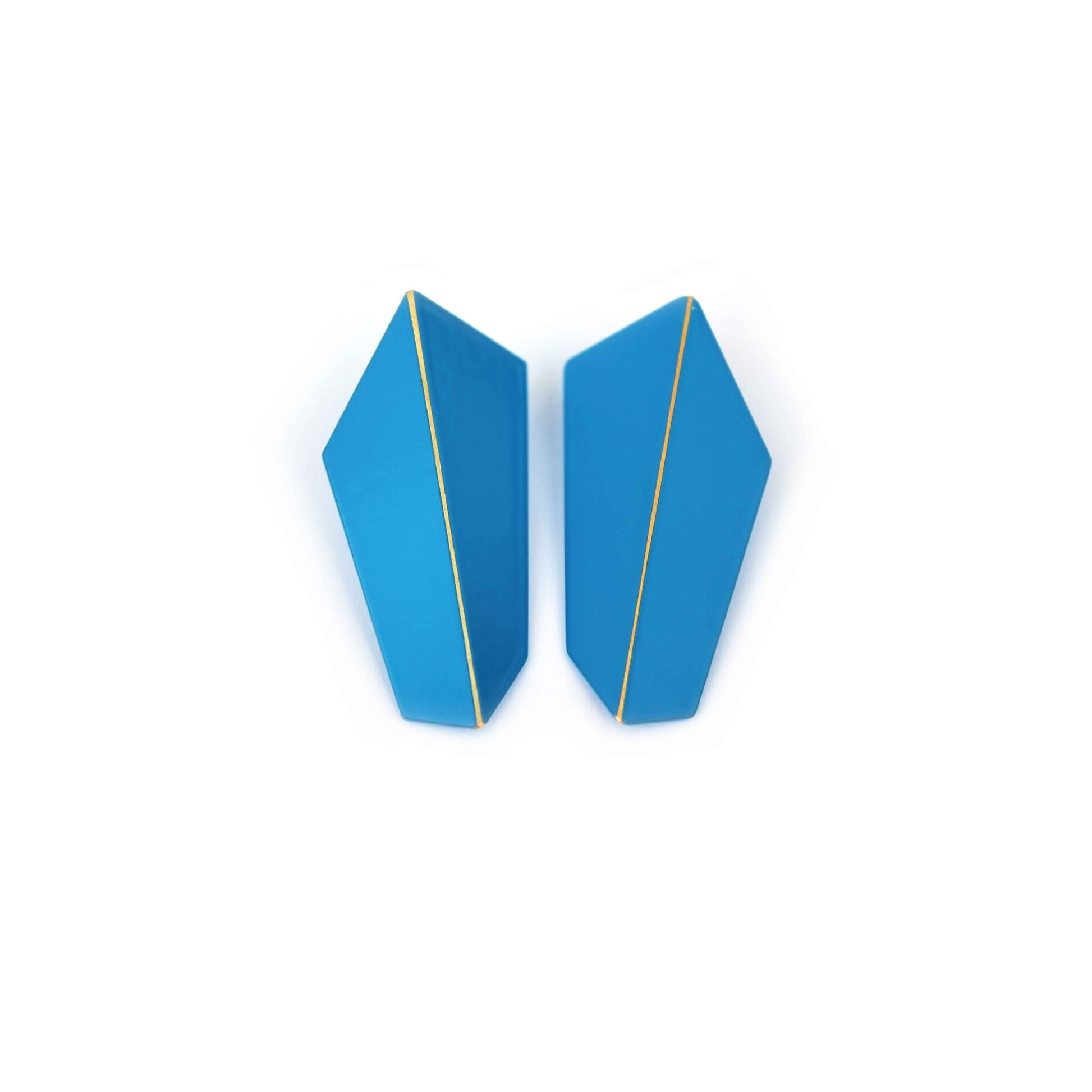 FOLDED VERTICALs Statement Earrings - Light, Durable & Handcrafted by Lisa Kroeber Jewellery at www.brixbailey.com