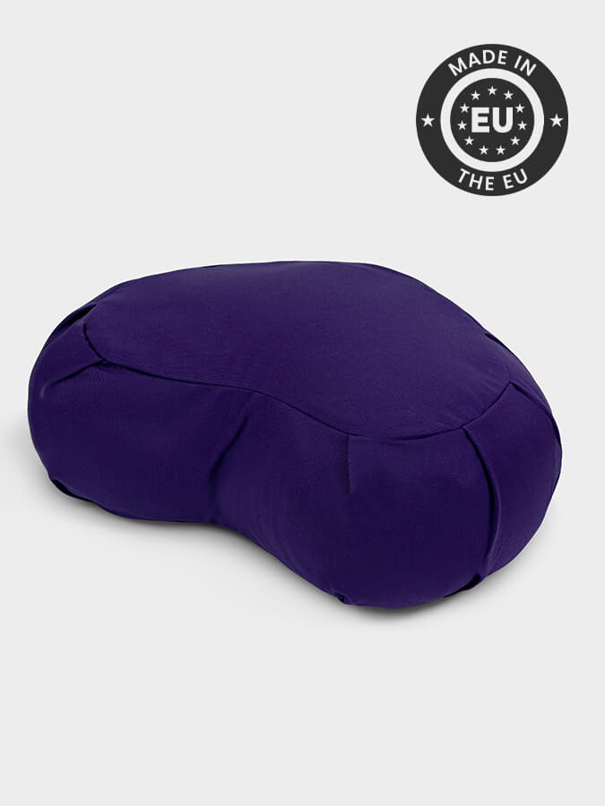 Organic Buckwheat Zafu Crescent Meditation Cushion