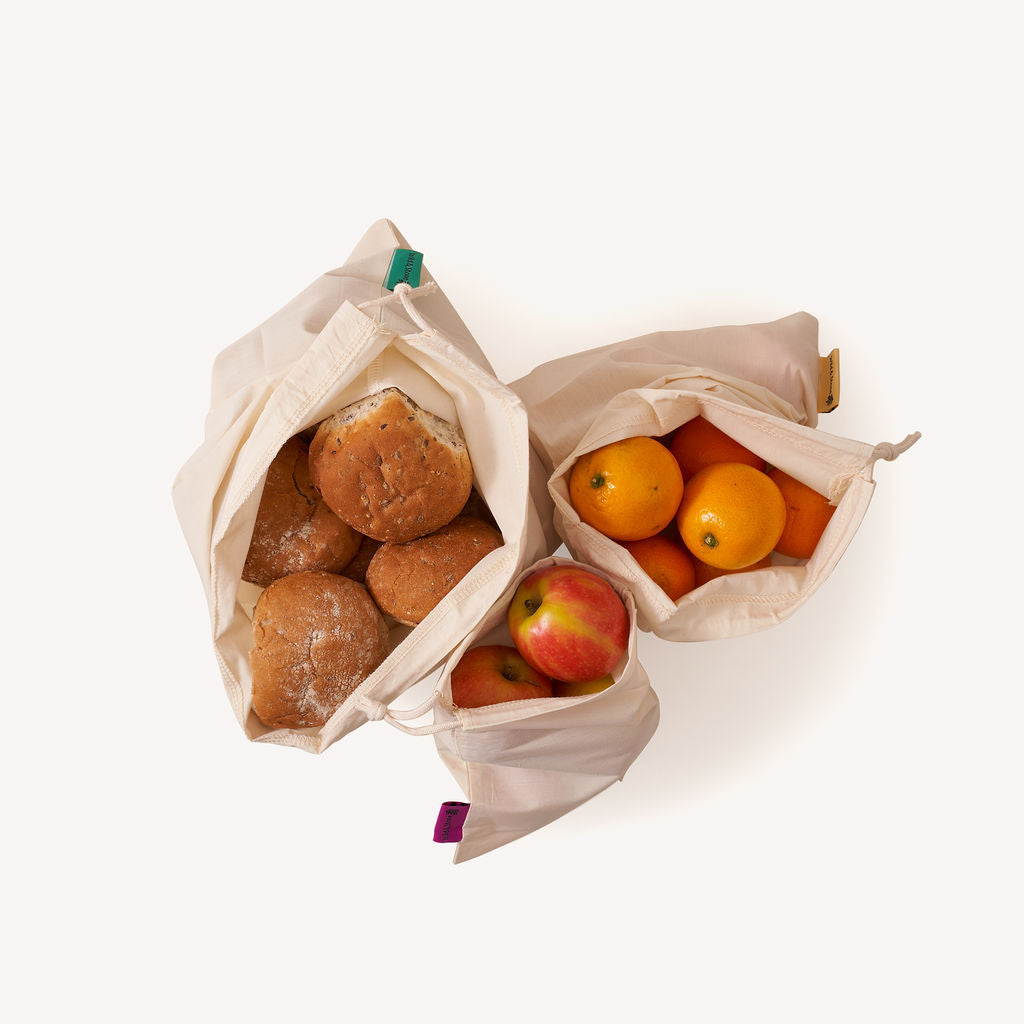 Reusable Organic Cotton Produce Bags Pack of 3
