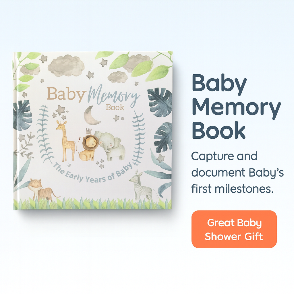 Baby Memory Book Jungle First Year Milestones
