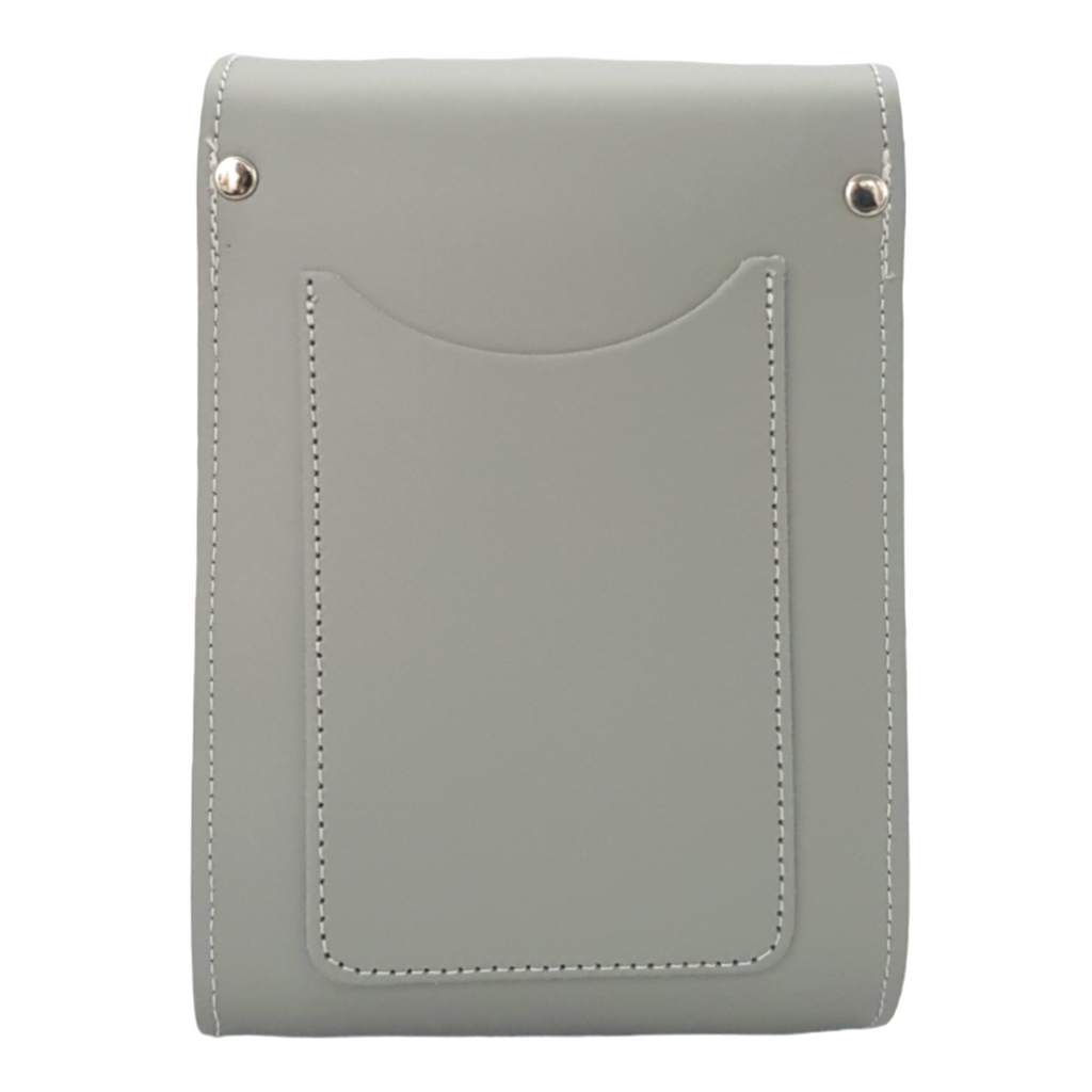Handmade Leather Festival Phone Bag Ghost Grey