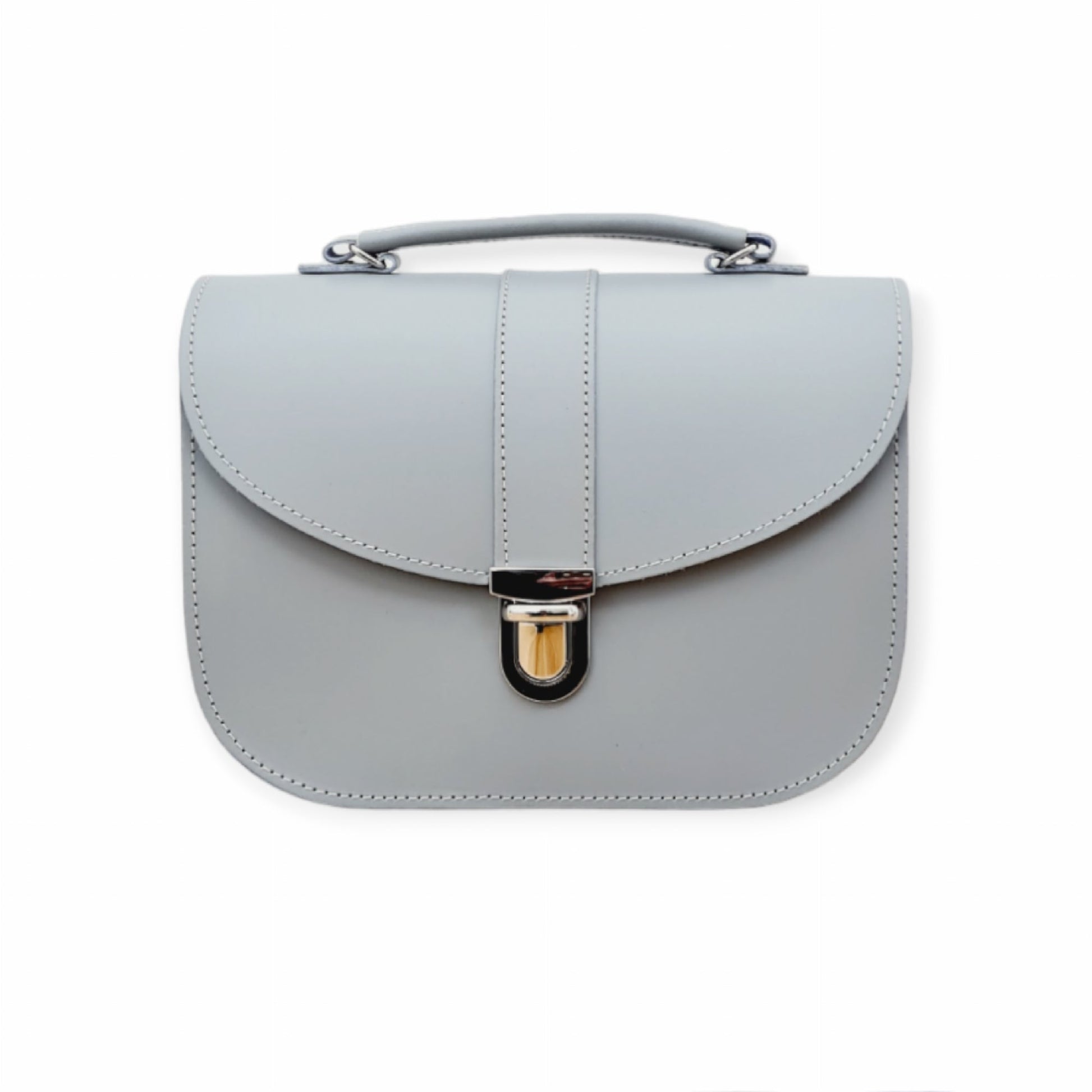Olympia Handmade Leather Bag in Ghost Grey - Pre-order Jan 2026 Delivery