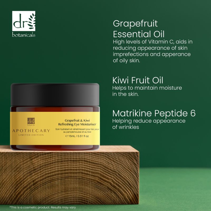 Grapefruit and Kiwi Refreshing Eye Moisturiser 15ml