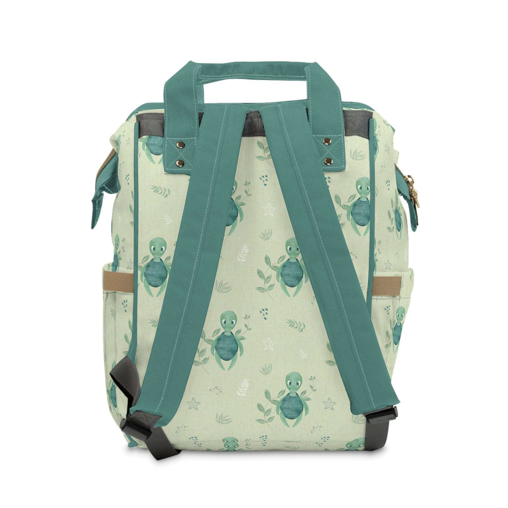 Green Turtle Baby Changing Backpack