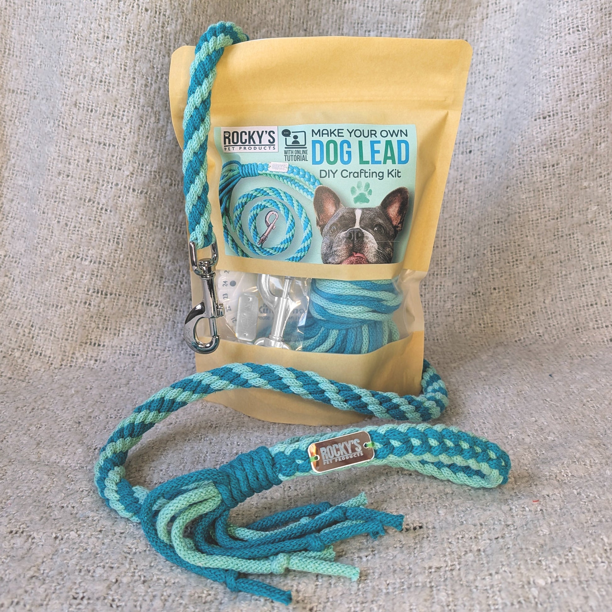 Make Your Own Dog Lead Craft Kit in Mint